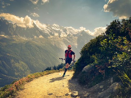 Running in the French Alps